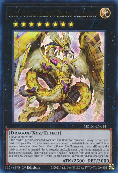 Divine Golden Shadow Dragon Dragluxion [MZTM-EN014] Ultra Rare | Galaxy Games LLC