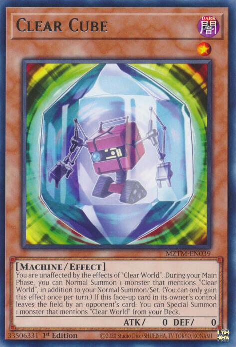 Clear Cube [MZTM-EN039] Rare | Galaxy Games LLC