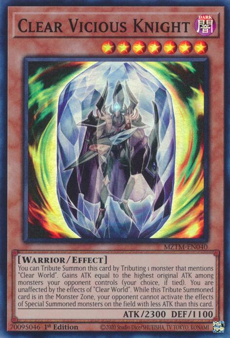 Clear Vicious Knight [MZTM-EN040] Super Rare | Galaxy Games LLC