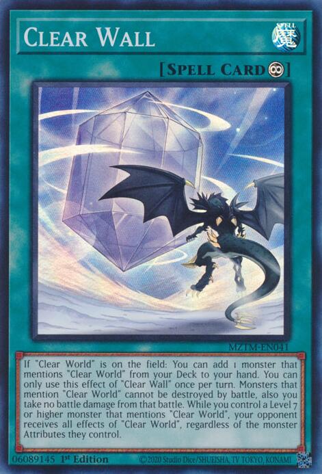 Clear Wall [MZTM-EN041] Super Rare | Galaxy Games LLC