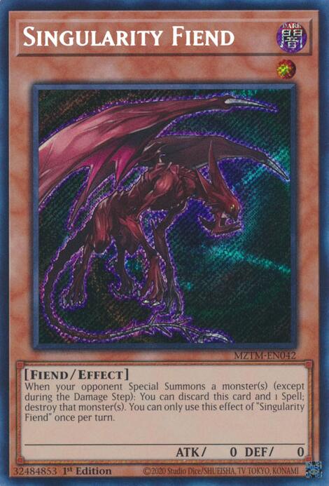 Singularity Fiend [MZTM-EN042] Secret Rare | Galaxy Games LLC