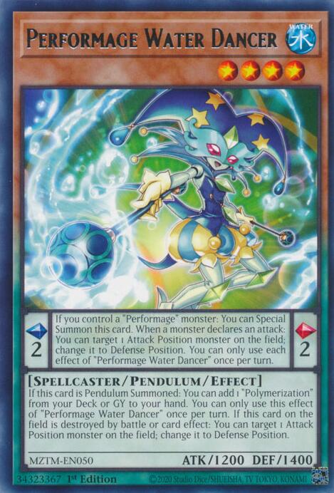 Performage Water Dancer [MZTM-EN050] Rare | Galaxy Games LLC
