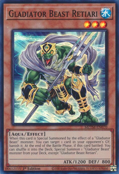 Gladiator Beast Retiari [MZTM-EN070] Super Rare | Galaxy Games LLC