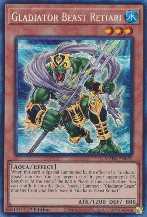 Gladiator Beast Retiari (Collector's Rare) [MZTM-EN070] Collector's Rare | Galaxy Games LLC