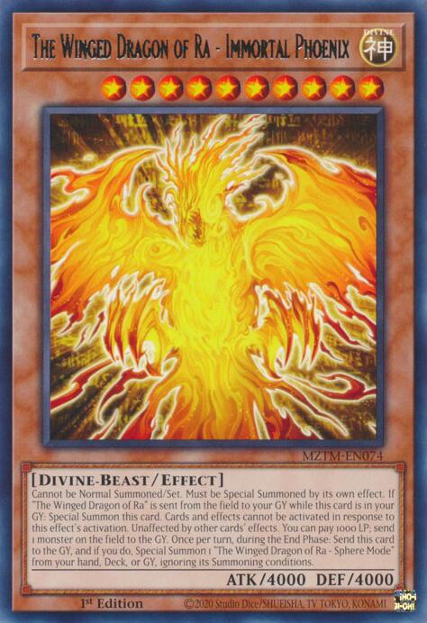 The Winged Dragon of Ra - Immortal Phoenix [MZTM-EN074] Rare | Galaxy Games LLC