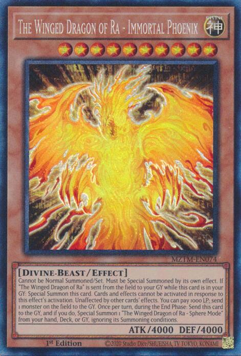 The Winged Dragon of Ra - Immortal Phoenix (Collector's Rare) [MZTM-EN074] Collector's Rare | Galaxy Games LLC