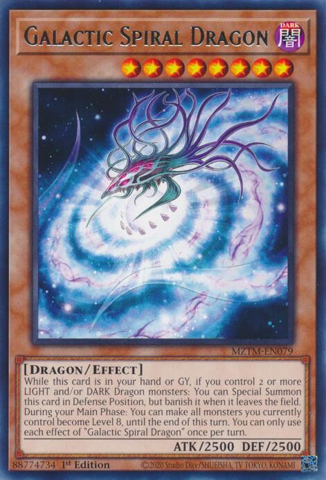 Galactic Spiral Dragon [MZTM-EN079] Rare | Galaxy Games LLC