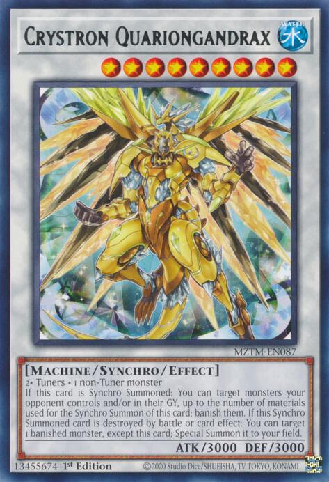 Crystron Quariongandrax [MZTM-EN087] Rare | Galaxy Games LLC