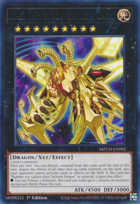 Number C107: Neo Galaxy-Eyes Tachyon Dragon [MZTM-EN092] Rare | Galaxy Games LLC