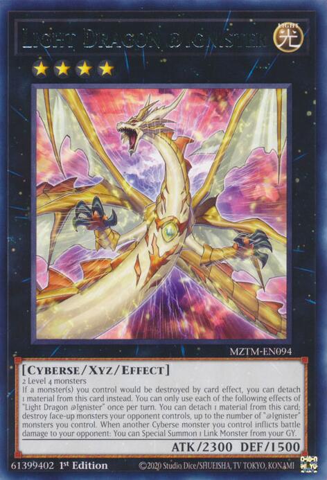 Light Dragon @Ignister [MZTM-EN094] Rare | Galaxy Games LLC