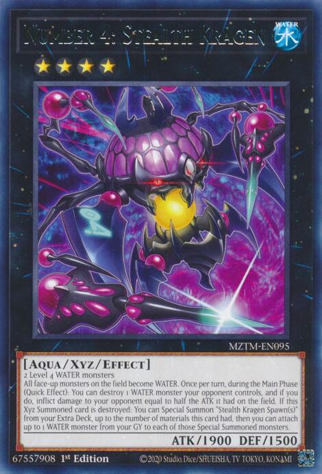 Number 4: Stealth Kragen [MZTM-EN095] Rare | Galaxy Games LLC