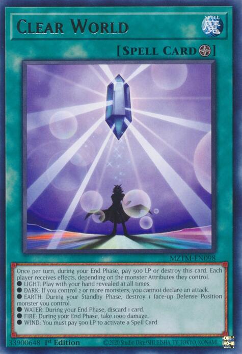 Clear World [MZTM-EN098] Rare | Galaxy Games LLC
