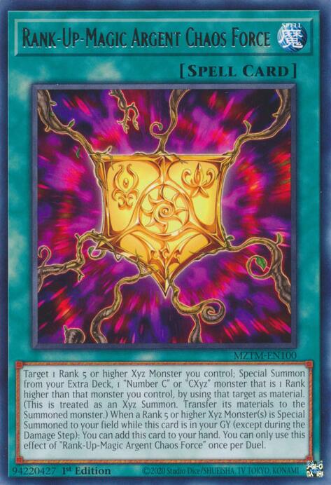 Rank-Up-Magic Argent Chaos Force [MZTM-EN100] Rare | Galaxy Games LLC