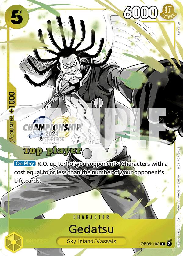 Gedatsu (Championship 2024 Top Player Pack Vol. 2) [One Piece Promotion Cards] | Galaxy Games LLC