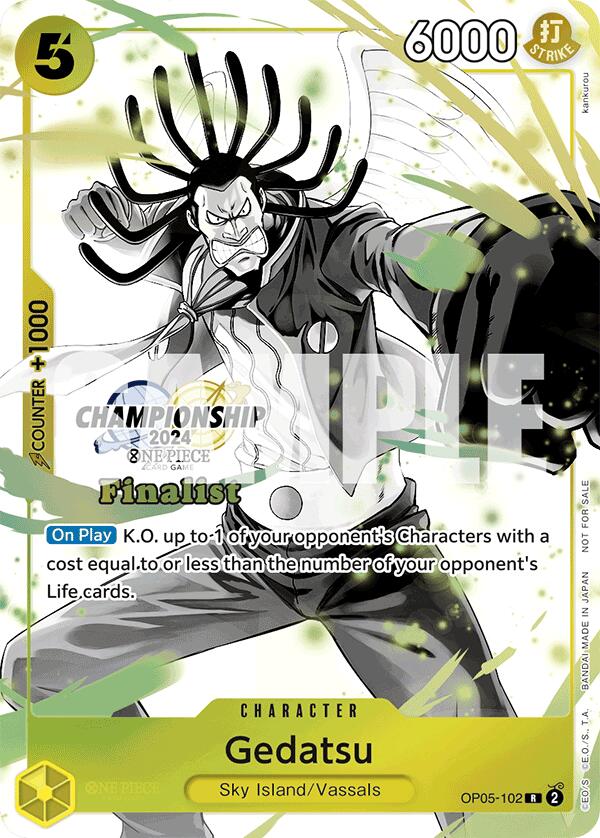 Gedatsu (Championship 2024 Card Set Vol. 2) [Finalist] [One Piece Promotion Cards] | Galaxy Games LLC