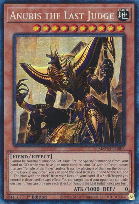 Anubis the Last Judge (Collector's Rare) [MZTM-EN003] Collector's Rare | Galaxy Games LLC