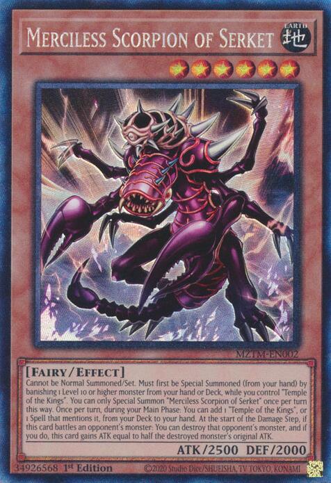 Merciless Scorpion of Serket (Collector's Rare) [MZTM-EN002] Ultra Rare | Galaxy Games LLC