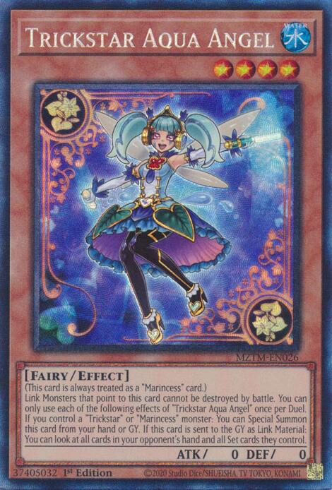 Trickstar Aqua Angel (Collector's Rare) [MZTM-EN026] Collector's Rare | Galaxy Games LLC