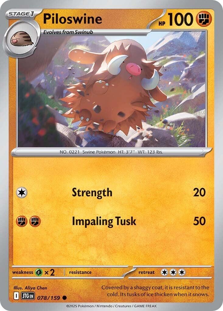 Piloswine (078/159) [Scarlet & Violet: Journey Together] | Galaxy Games LLC