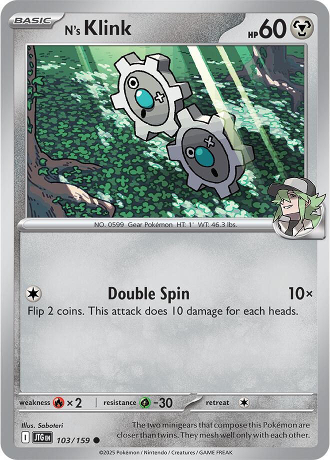 N's Klink (103/159) [Scarlet & Violet: Journey Together] | Galaxy Games LLC