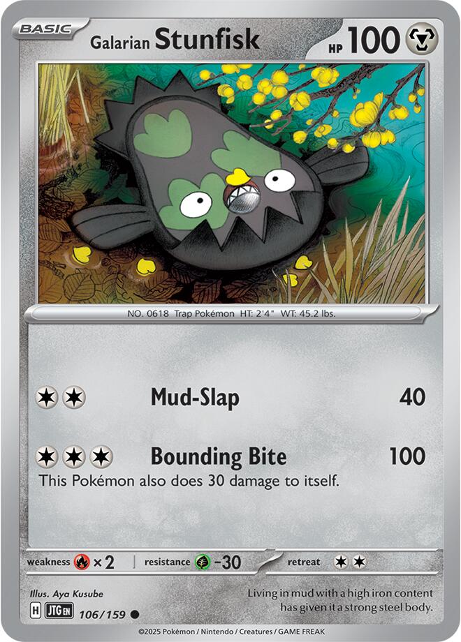 Galarian Stunfisk (106/159) [Scarlet & Violet: Journey Together] | Galaxy Games LLC
