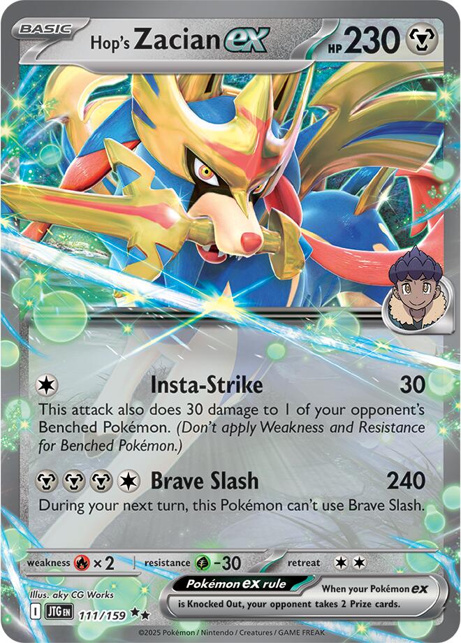 Hop's Zacian ex (111/159) [Scarlet & Violet: Journey Together] | Galaxy Games LLC