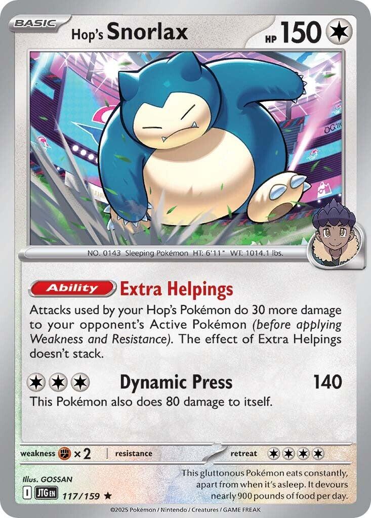 Hop's Snorlax (117/159) [Scarlet & Violet: Journey Together] | Galaxy Games LLC