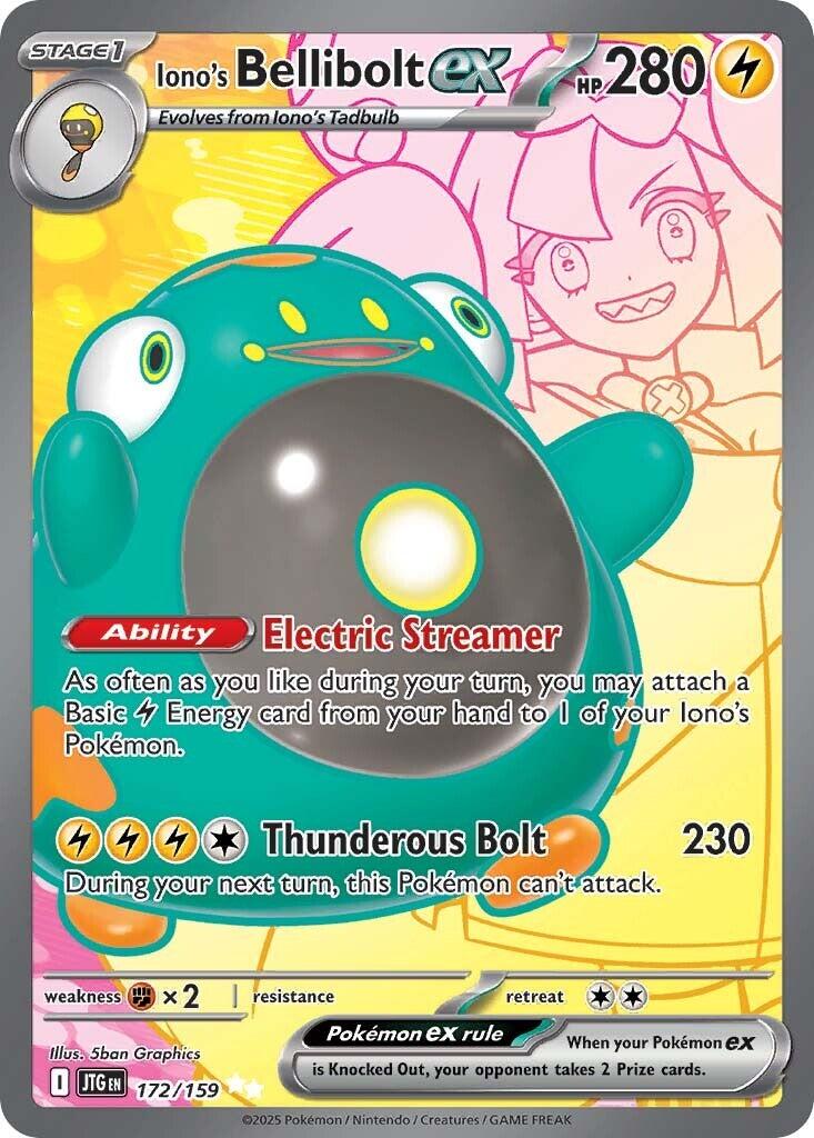 Iono's Bellibolt ex (172/159) [Scarlet & Violet: Journey Together] | Galaxy Games LLC