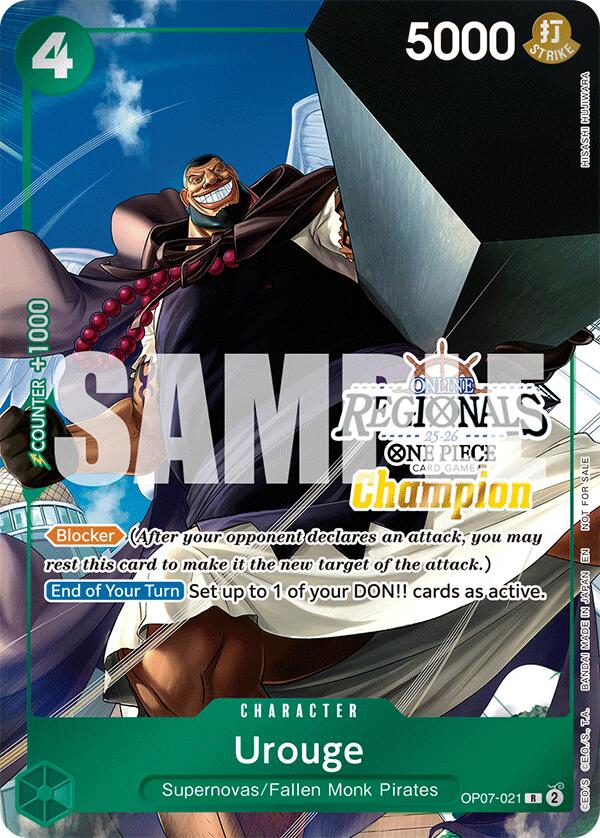 Urouge (Offline Regional Champion Card Set 2025 Vol.1) [One Piece Promotion Cards] | Galaxy Games LLC