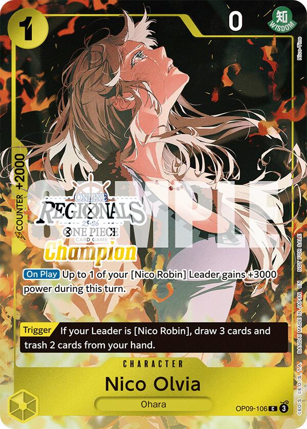 Nico Olvia (Offline Regional Champion Card Set 2025 Vol.1) [One Piece Promotion Cards] | Galaxy Games LLC