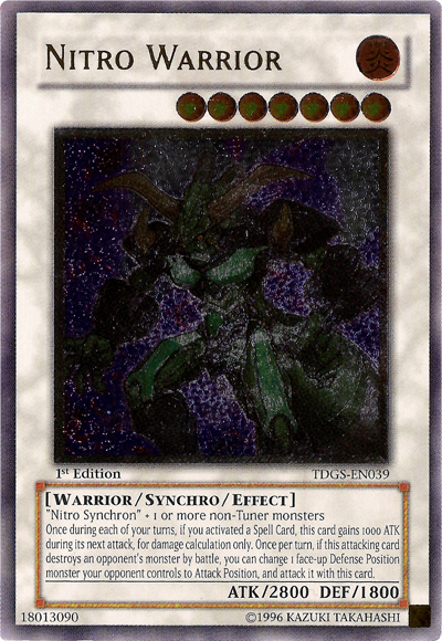 Nitro Warrior [TDGS-EN039] Ultimate Rare | Galaxy Games LLC