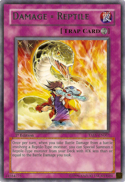 Damage = Reptile [TAEV-EN067] Rare | Galaxy Games LLC