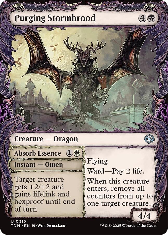 Purging Stormbrood (Showcase) [Tarkir: Dragonstorm] | Galaxy Games LLC