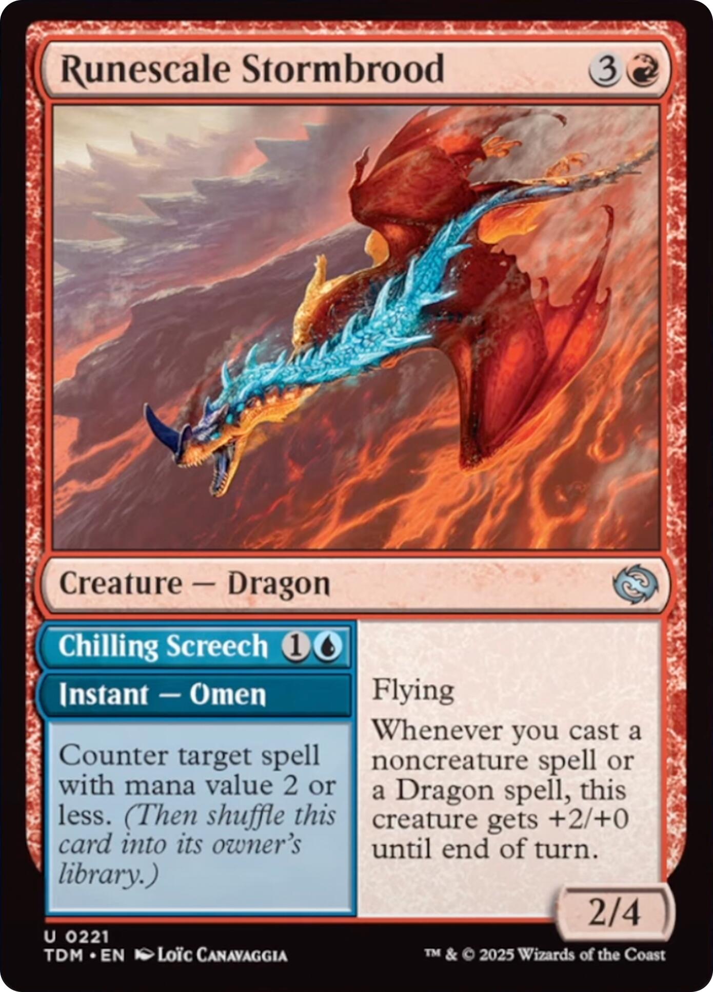 Runescale Stormbrood [Tarkir: Dragonstorm] | Galaxy Games LLC