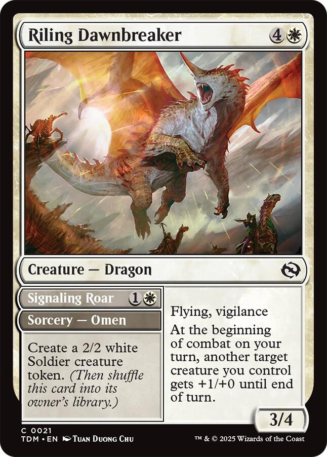 Riling Dawnbreaker [Tarkir: Dragonstorm] | Galaxy Games LLC