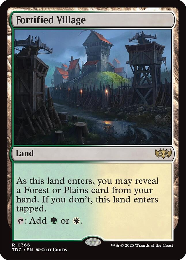 Fortified Village [Tarkir: Dragonstorm Commander] | Galaxy Games LLC