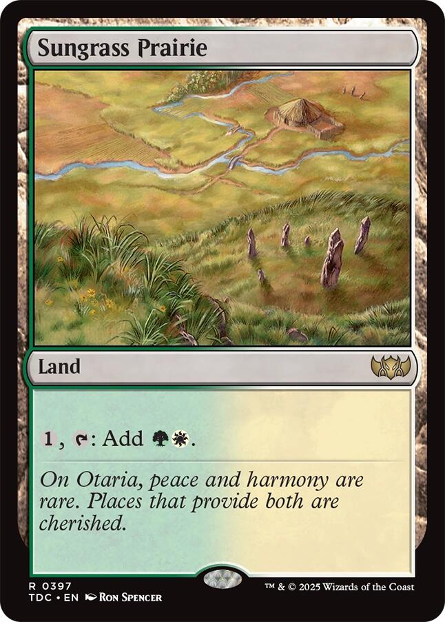 Sungrass Prairie [Tarkir: Dragonstorm Commander] | Galaxy Games LLC