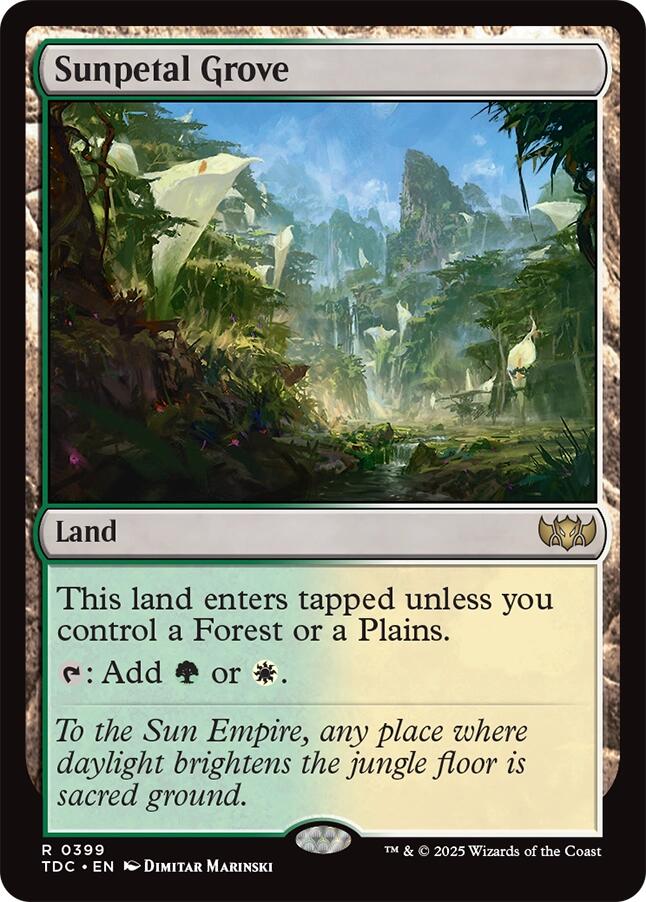 Sunpetal Grove [Tarkir: Dragonstorm Commander] | Galaxy Games LLC