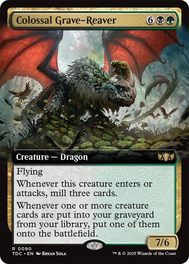 Colossal Grave-Reaver (Extended Art) [Tarkir: Dragonstorm Commander] | Galaxy Games LLC