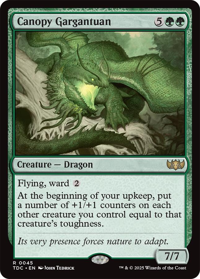 Canopy Gargantuan [Tarkir: Dragonstorm Commander] | Galaxy Games LLC