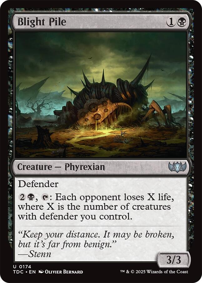 Blight Pile [Tarkir: Dragonstorm Commander] | Galaxy Games LLC