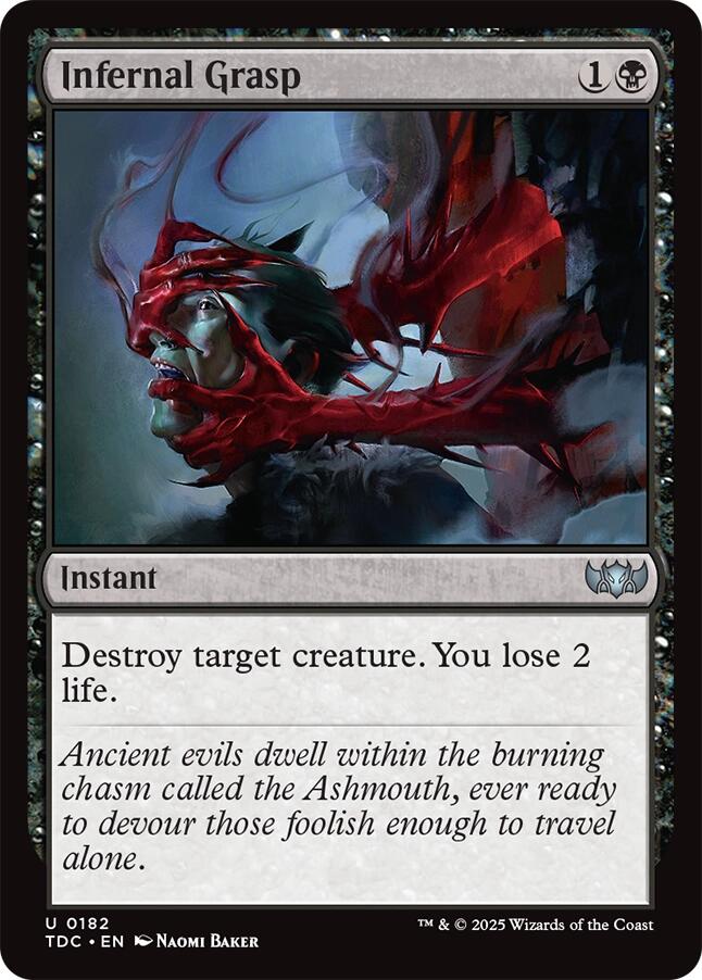 Infernal Grasp [Tarkir: Dragonstorm Commander] | Galaxy Games LLC