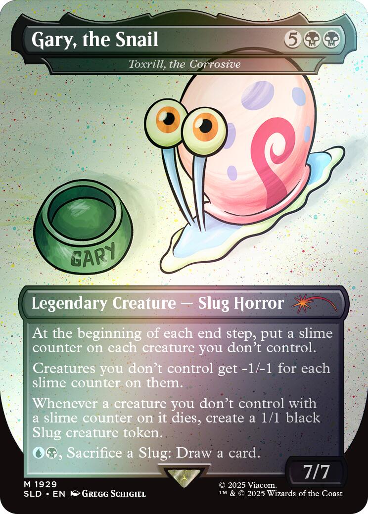 Gary, the Snail - Toxrill, the Corrosive (Rainbow Foil) [Secret Lair Drop Series] | Galaxy Games LLC