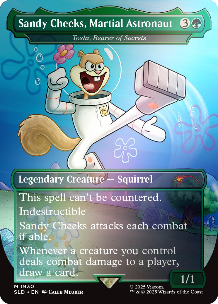 Sandy Cheeks, Martial Astronaut - Toski, Bearer of Secrets (Rainbow Foil) [Secret Lair Drop Series] | Galaxy Games LLC