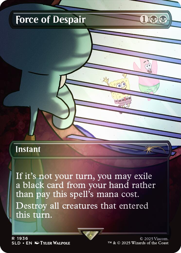 Force of Despair (Rainbow Foil) [Secret Lair Drop Series] | Galaxy Games LLC