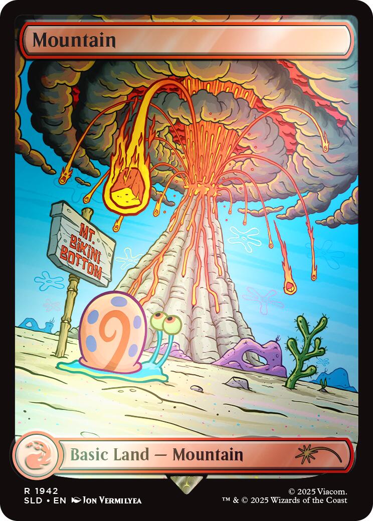 Mountain (1942) (Rainbow Foil) [Secret Lair Drop Series] | Galaxy Games LLC