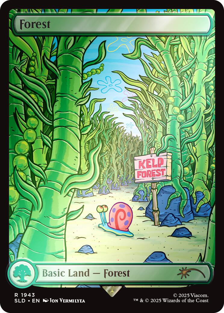 Forest (1943) (Rainbow Foil) [Secret Lair Drop Series] | Galaxy Games LLC