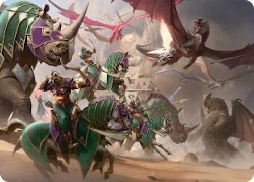 United Battlefront Art Card (5/54) [Tarkir: Dragonstorm Art Series] | Galaxy Games LLC