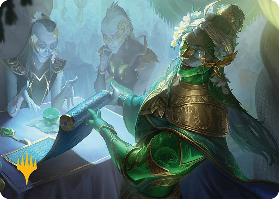 Sibsig Appraiser Art Card (8/54) (Gold-Stamped Signature) [Tarkir: Dragonstorm Art Series] | Galaxy Games LLC
