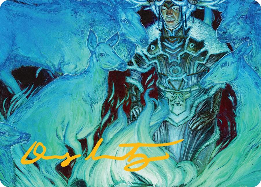 Unending Whisper Art Card (9/54) (Gold-Stamped Signature) [Tarkir: Dragonstorm Art Series] | Galaxy Games LLC